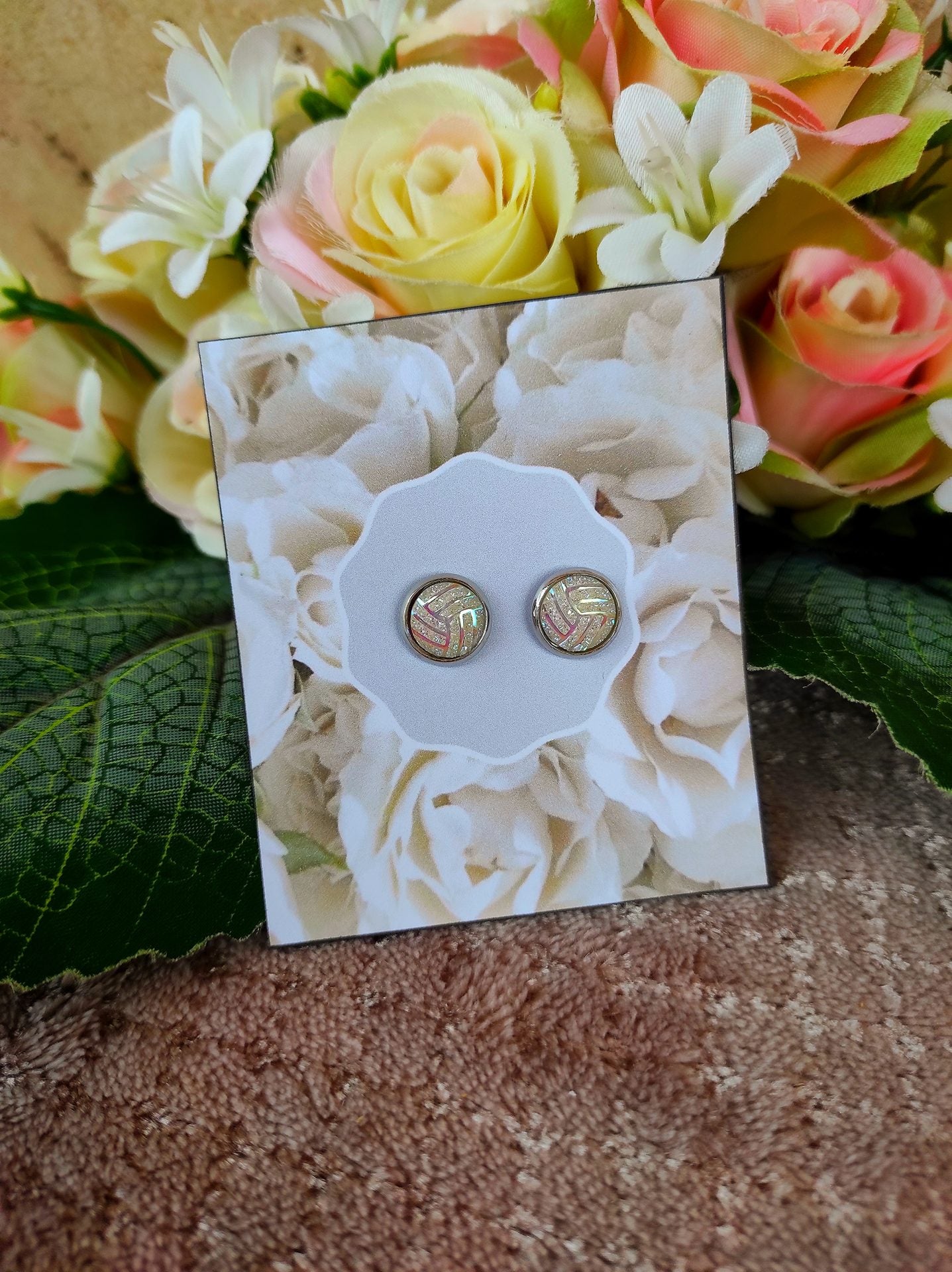 Különleges színátmenetes fülbevaló